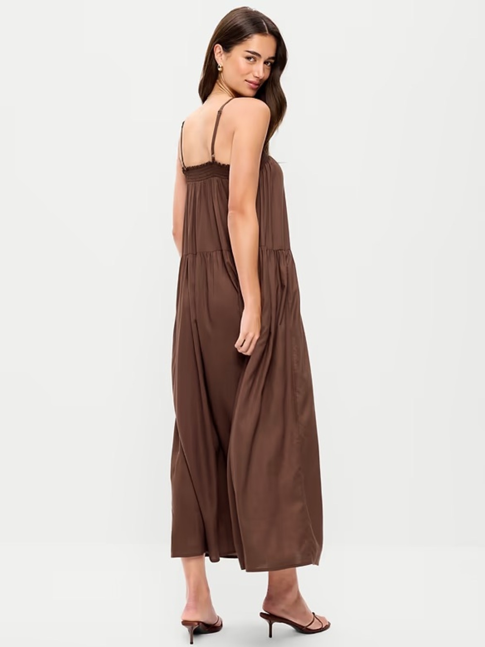 TALL Old Navy Airy Smocked Maxi Dress M Tall - Picture 2 of 7